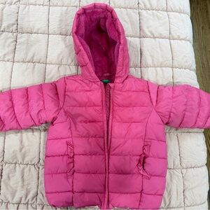 United Colors Of Benetton Fuchsia Fleece Jacket